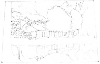 Layout sketch for 'The Gilbert Home'